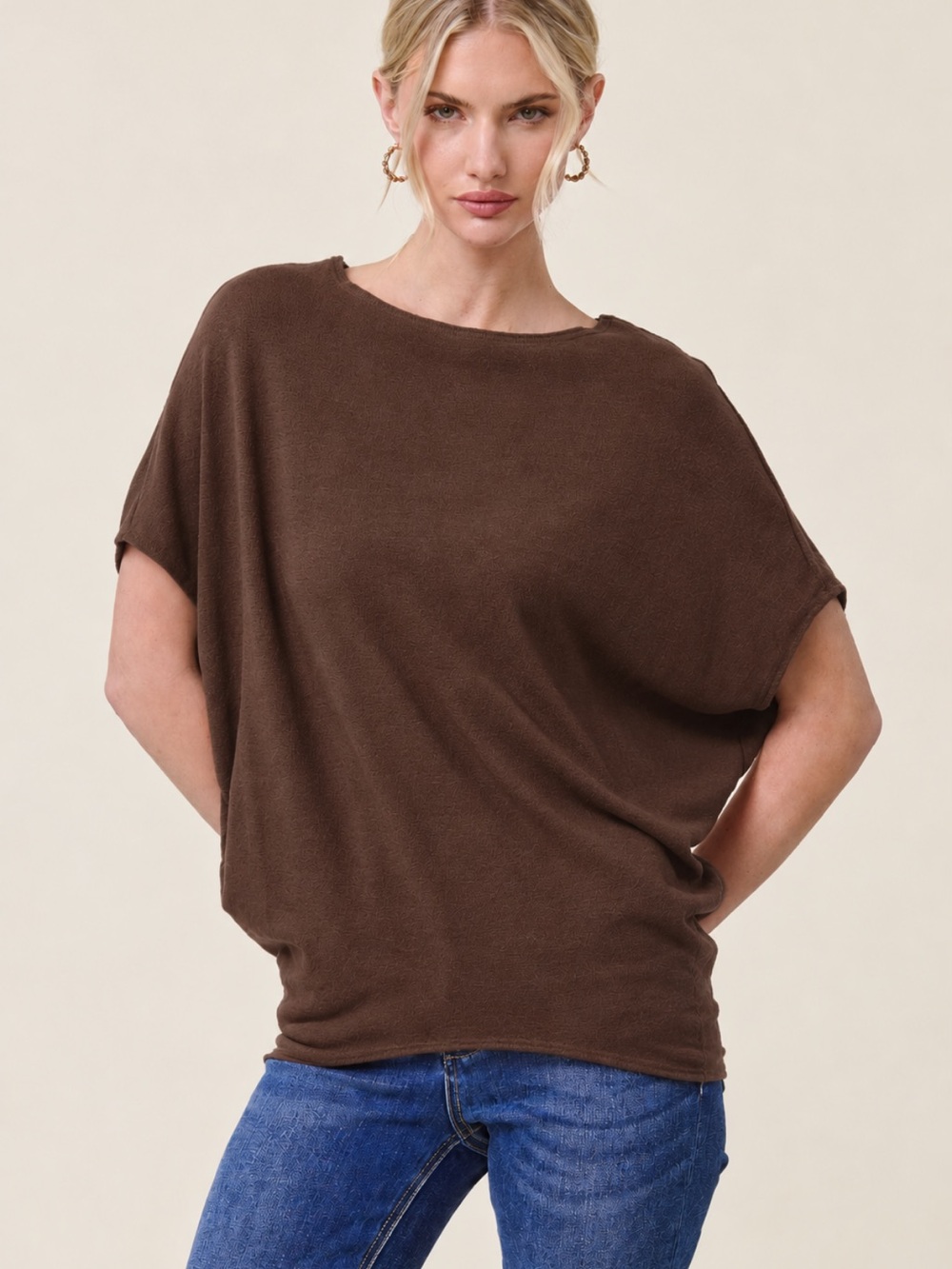 Charlotte Avery Dolman sleeve top